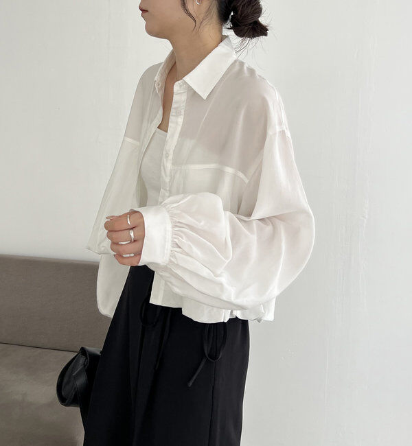  「【夏の羽織りにおすすめ】バルーンパフシャツ」|シャツ・ブラウス|