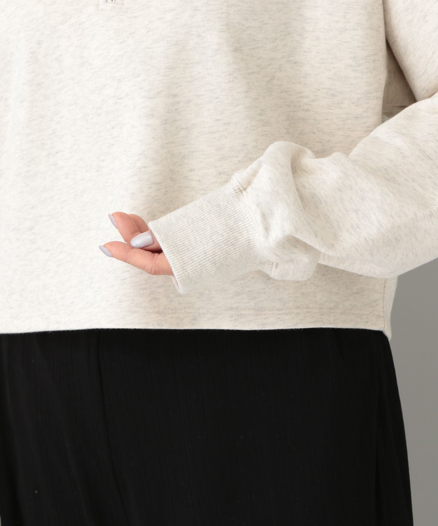 A part by 「【e/rm】othelloショートウラケスウェット」|スウェット・ジャージ|