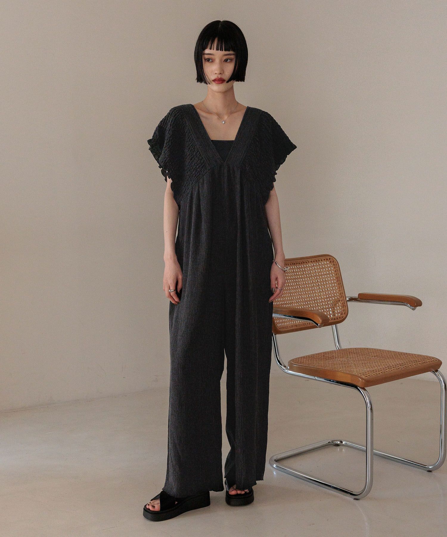 LOWRYS FARM「ヨウリュウシャーリングサロペット」|ワンピース|