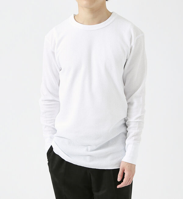ABAHOUSE「【JEMORGAN/ジェーイーモーガン】ワッフル クルーネック ロングスリーブ」|Tシャツ・カットソー|