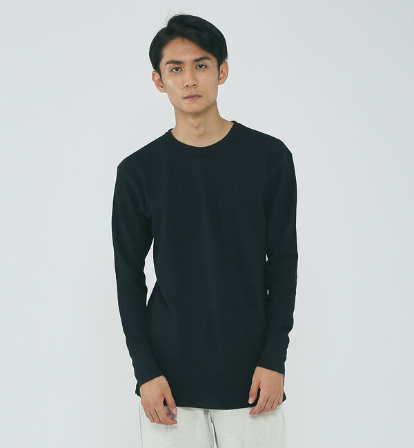 ABAHOUSE「【JEMORGAN/ジェーイーモーガン】ワッフル クルーネック ロングスリーブ」|Tシャツ・カットソー|