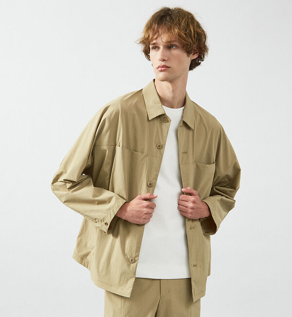 ABAHOUSE「【セットアップ対応】TUCK＆DARTS シャツブルゾン / ドルマンスリーブ」|シャツ・ブラウス|