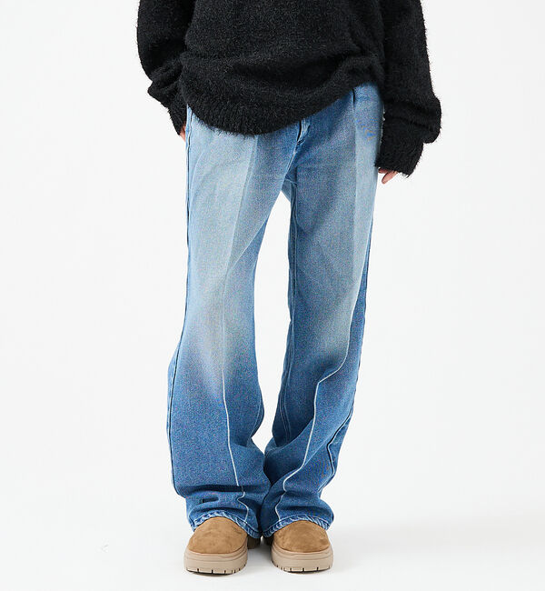 ABAHOUSE「【Wrangler/ラングラー】WRANCHER WIDE DENIM/ランチャ」|デニム|