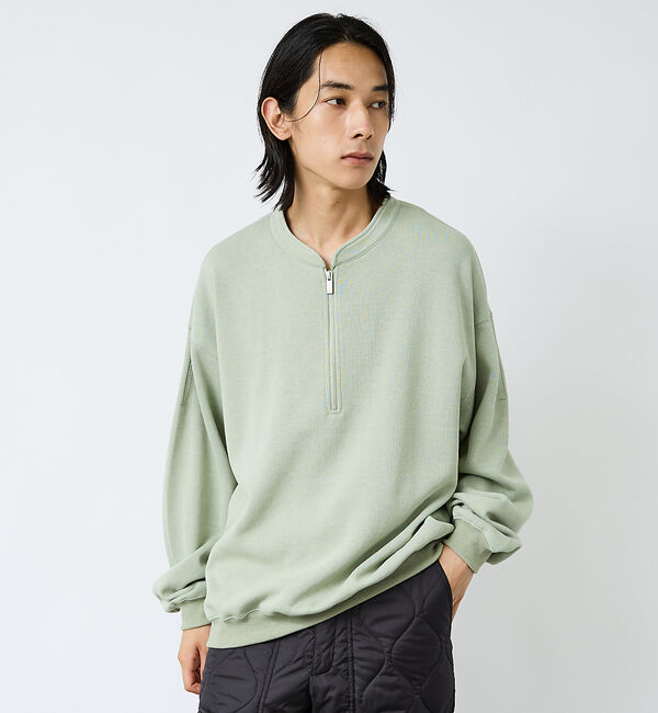 ABAHOUSE「【FORTUNA/フォルトゥナ】WフェイスHALF ZIPプルオーバー/オーバー」|Tシャツ・カットソー|