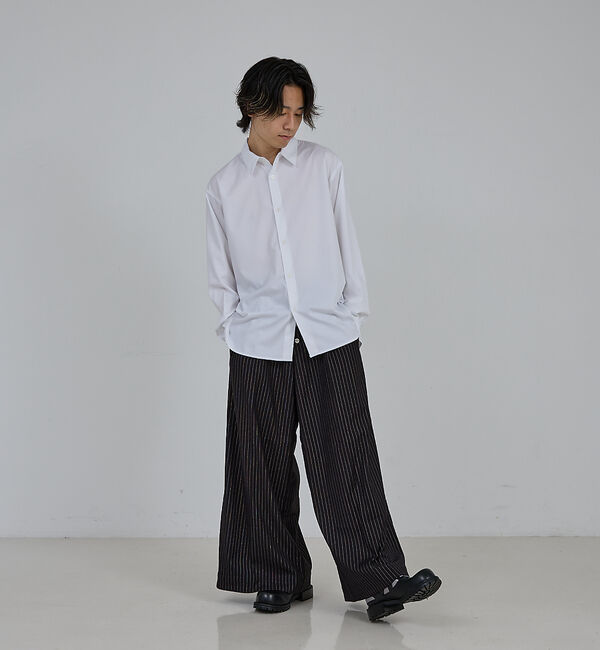 ABAHOUSE「【AH ABAHOUSE】ルーズフィット ロングスリーブシャツ」|シャツ・ブラウス|