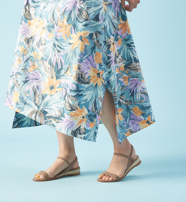 Rouge vif「フラワープリントスカート」|スカート|