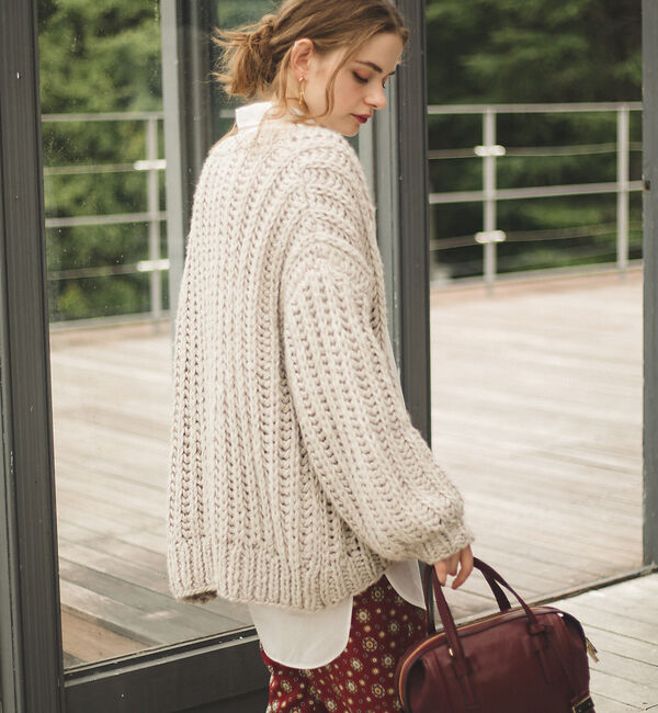 Rouge vif「ハンドニットカーディガン」|カーディガン|