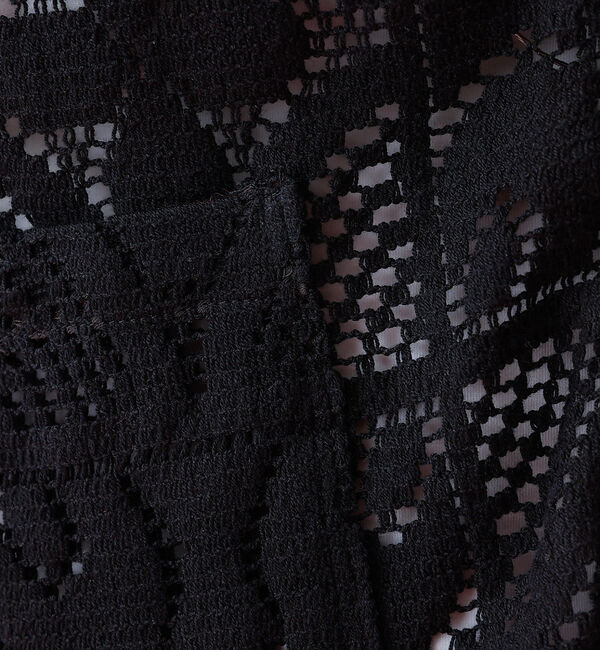 Rouge vif「【Le Melange/ル・メランジュ】モチーフレースカーディガン/レース素材【」|カーディガン|