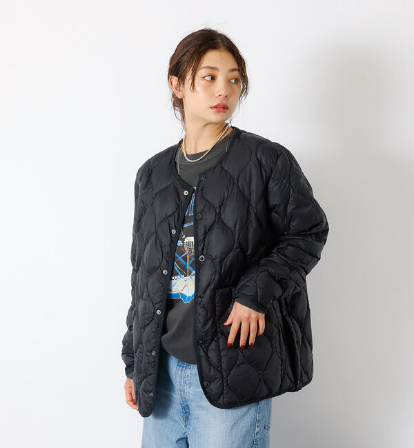 Rouge vif「【TAION / タイオン】ミリタリー クルーネック ダウンジャケット / ソフ」|ダウン|