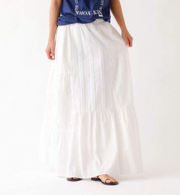 Rouge vif「【nap / ナップ】Textured Detail Skirt / テキスタイ」|スカート|