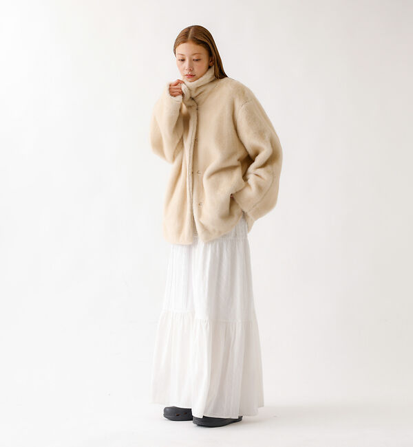 Rouge vif「【nap / ナップ】Textured Detail Skirt / テキスタイ」|スカート|