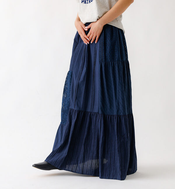 Rouge vif「【nap / ナップ】Textured Detail Skirt / テキスタイ」|スカート|