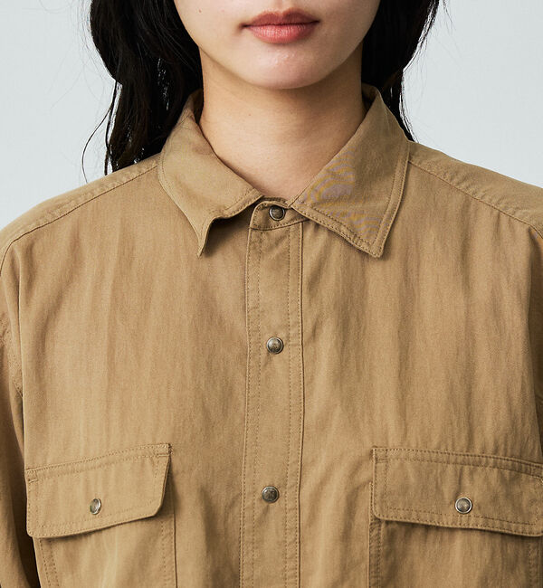 Rouge vif「【Le Melange/ル・メランジュ】テンセルナイロンツイルシャツ / セット」|シャツ・ブラウス|