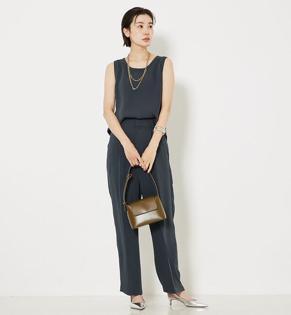 qualite「トルコサテンノースリーブ」|キャミソール|