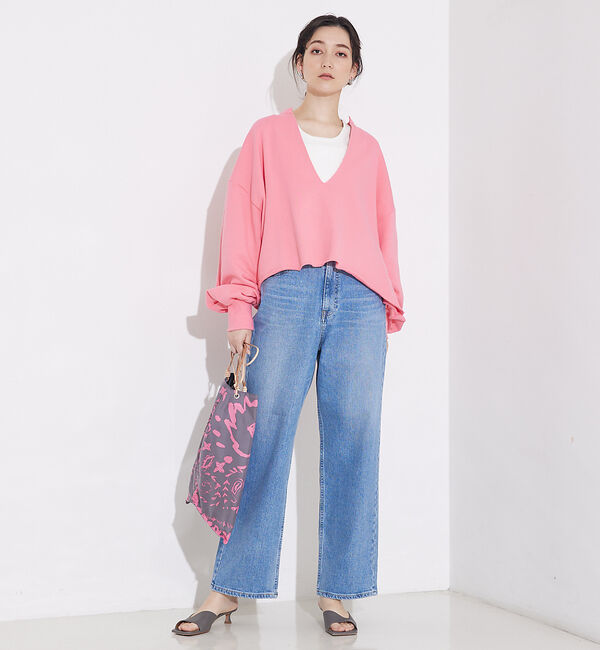 qualite「キーネックオーバースウェット」|スウェット・ジャージ|