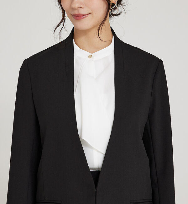 abahouse mavie「【WEB Domani掲載】【エニデイカセット】ノーカラージャケット」|ノーカラージャケット|