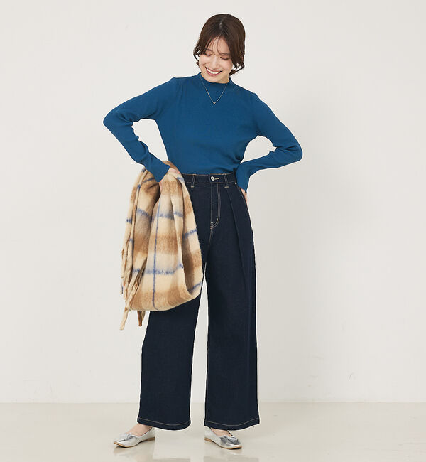 abahouse mavie「タックデニム」|デニム|