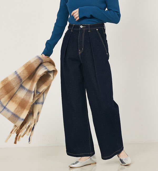 abahouse mavie「タックデニム」|デニム|