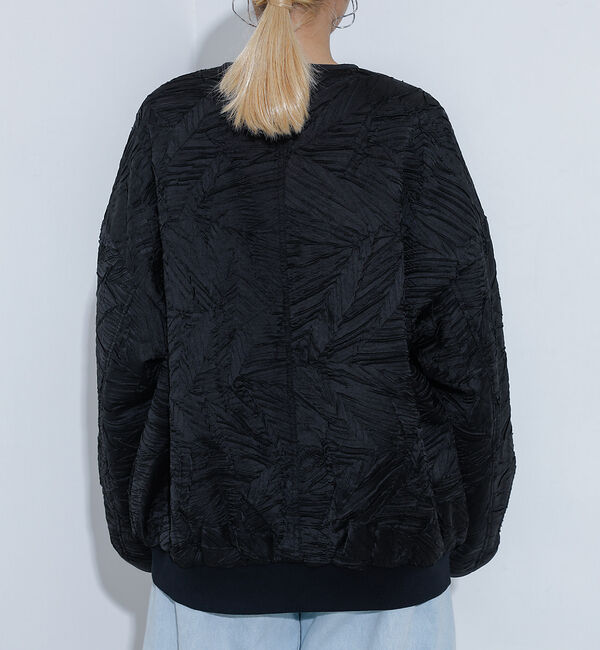 NOMINE「リンクルサテン 中綿ブルゾン」|ブルゾン・スタジャン|