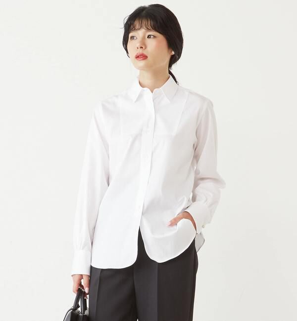 TIARA「【メルローズ50周年限定】HITOYOSHIドレスシャツ」|シャツ・ブラウス|ホワイト