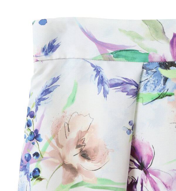 TIARA「花と羽タックフレアスカート」|スカート|