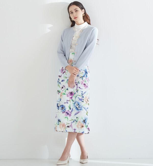 TIARA「花と羽タイトスカート」|スカート|