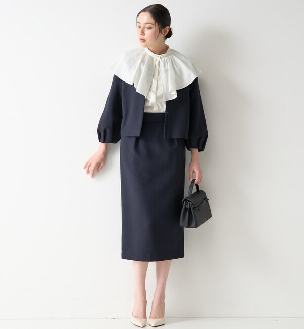 TIARA「セミタイトタックスカート（セットアップ可）」|スカート|