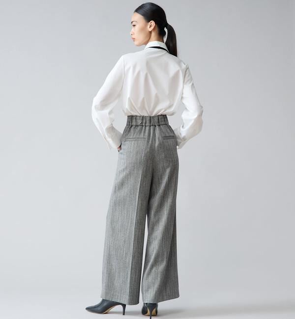 TIARA「バイカラーリボンシャツブラウス」|シャツ・ブラウス|