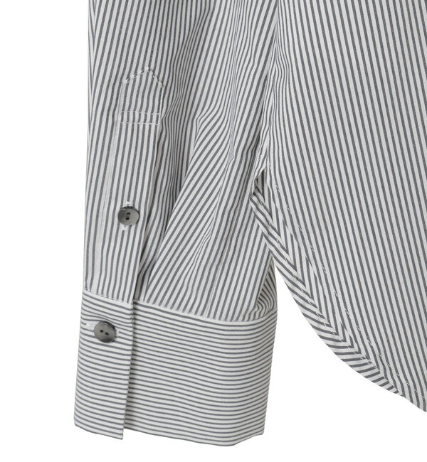 TIARA「バイカラーリボンシャツブラウス」|シャツ・ブラウス|