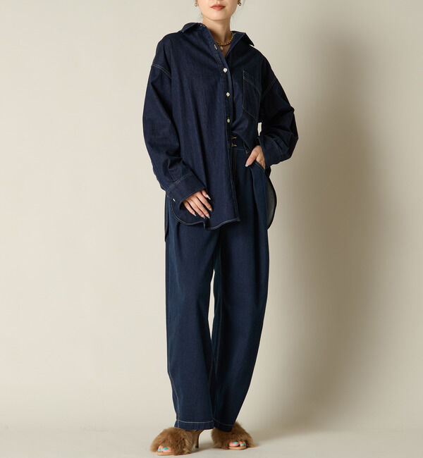 Liesse「デニムシャツ」|シャツ・ブラウス|