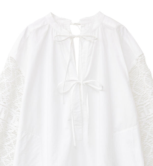 Liesse「【Sara mallika/サラ マリカ】GEOMETRIC LACE JOINT DRESS」|ワンピース|