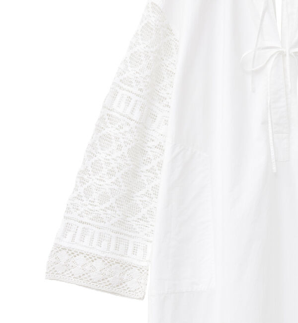 Liesse「【Sara mallika/サラ マリカ】GEOMETRIC LACE JOINT DRESS」|ワンピース|