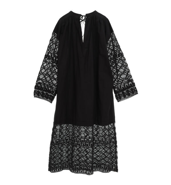 Liesse「【Sara mallika/サラ マリカ】GEOMETRIC LACE JOINT DRESS」|ワンピース|