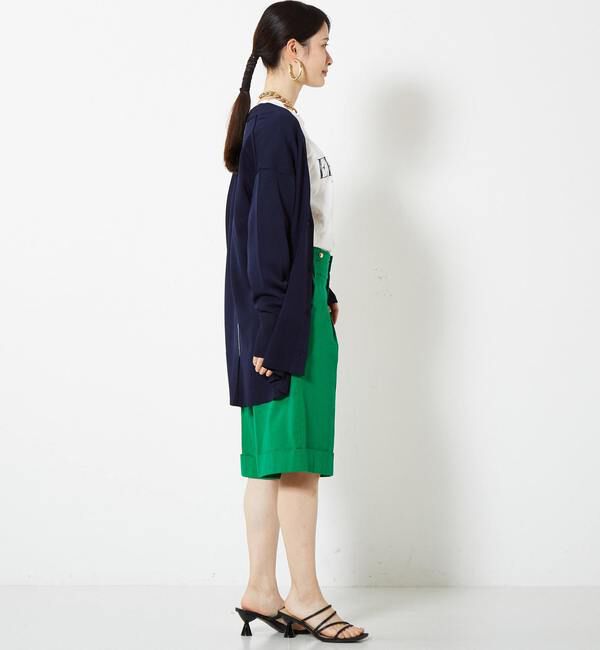 Soffitto「配色アウトリンキングニットカーデ」|カーディガン|