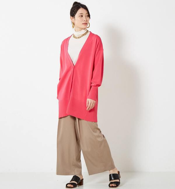 Soffitto「配色アウトリンキングニットカーデ」|カーディガン|