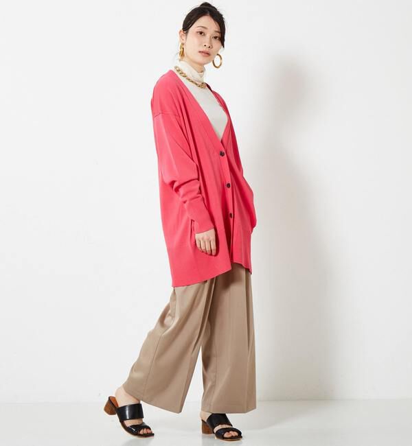 Soffitto「配色アウトリンキングニットカーデ」|カーディガン|