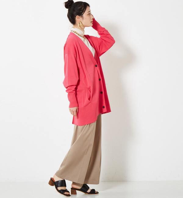 Soffitto「配色アウトリンキングニットカーデ」|カーディガン|