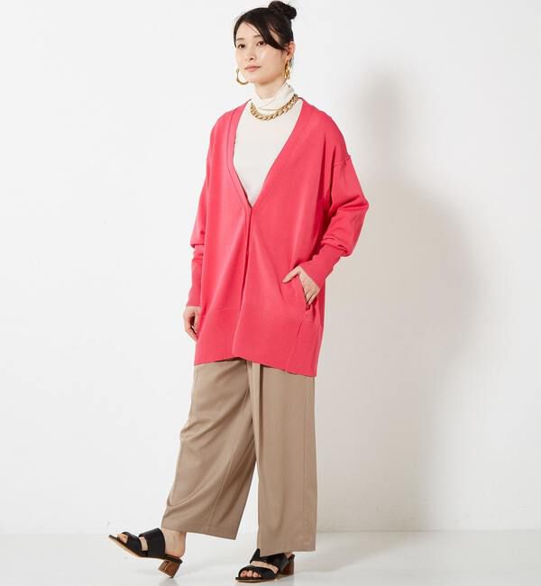 Soffitto「配色アウトリンキングニットカーデ」|カーディガン|