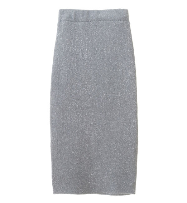 Soffitto「フィルムラメニットスカート」|スカート|ブルーグレー