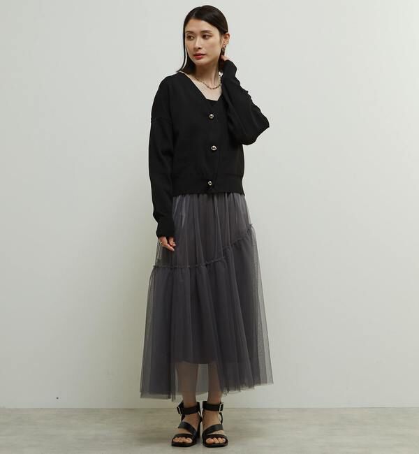 Soffitto「リブ編み前後2WAYニットカーディガン」|カーディガン|