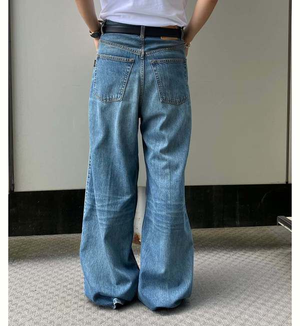 A_「【HAIKURE/ハイクル】CANDY BLUE TENCEL ASIASN FITテンセル混タックデニムパンツ」|デニム|