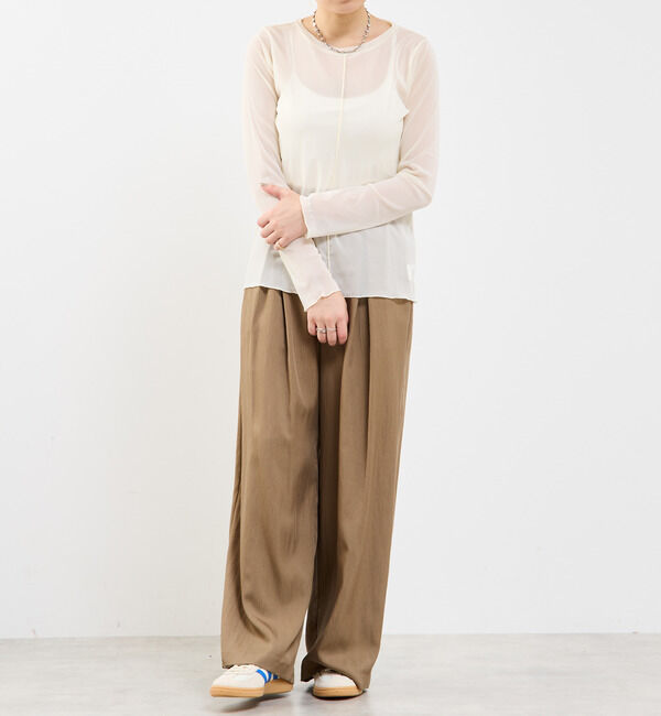 Soffitto「チュールシアープルオーバー」|Tシャツ・カットソー|