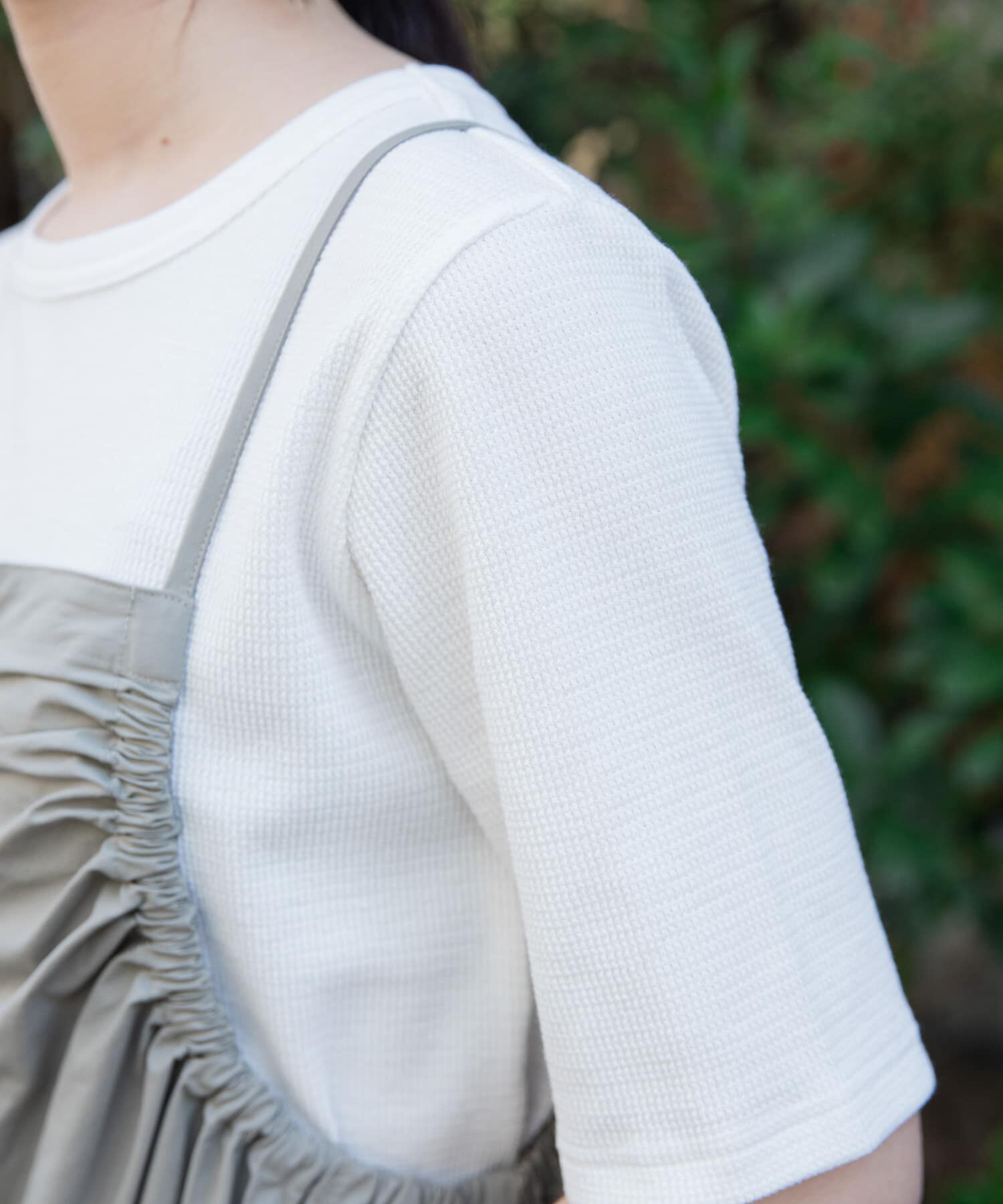 URBAN RESEARCH DOORS「FORK&SPOON　ワッフルジャガードTシャツ」|Tシャツ・カットソー|