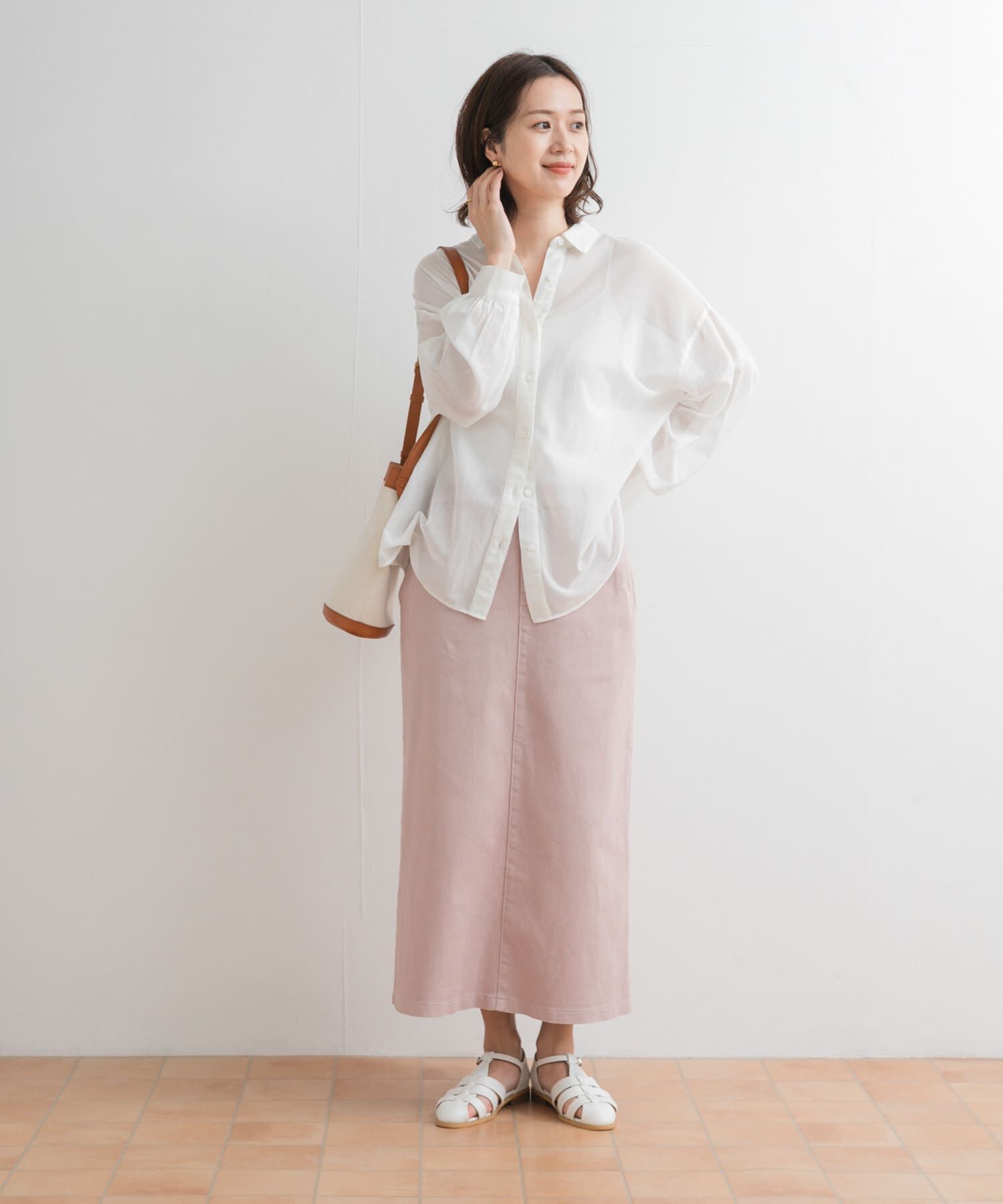 URBAN RESEARCH DOORS「製品染めカラースカート」|スカート|