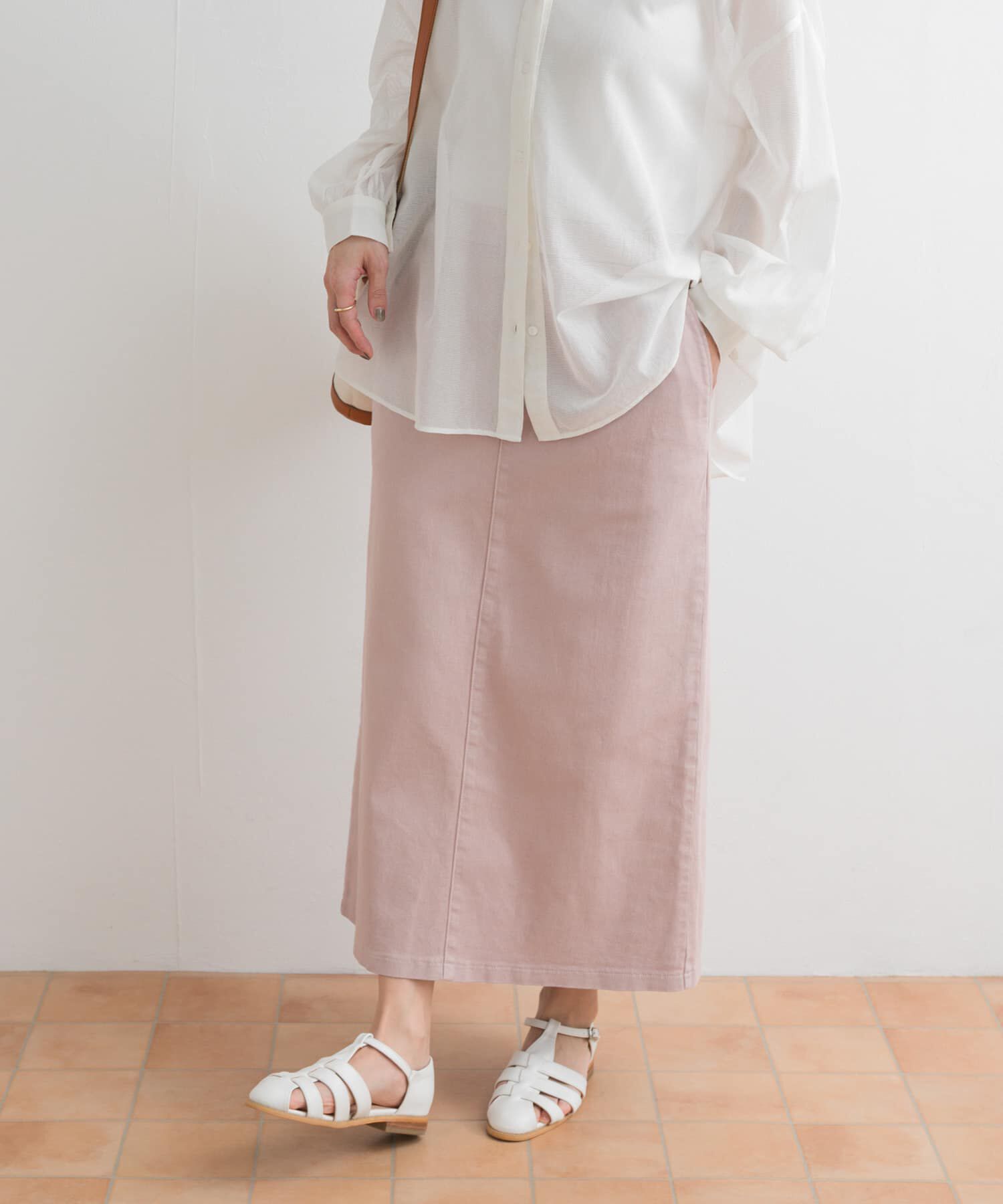 URBAN RESEARCH DOORS「製品染めカラースカート」|スカート|