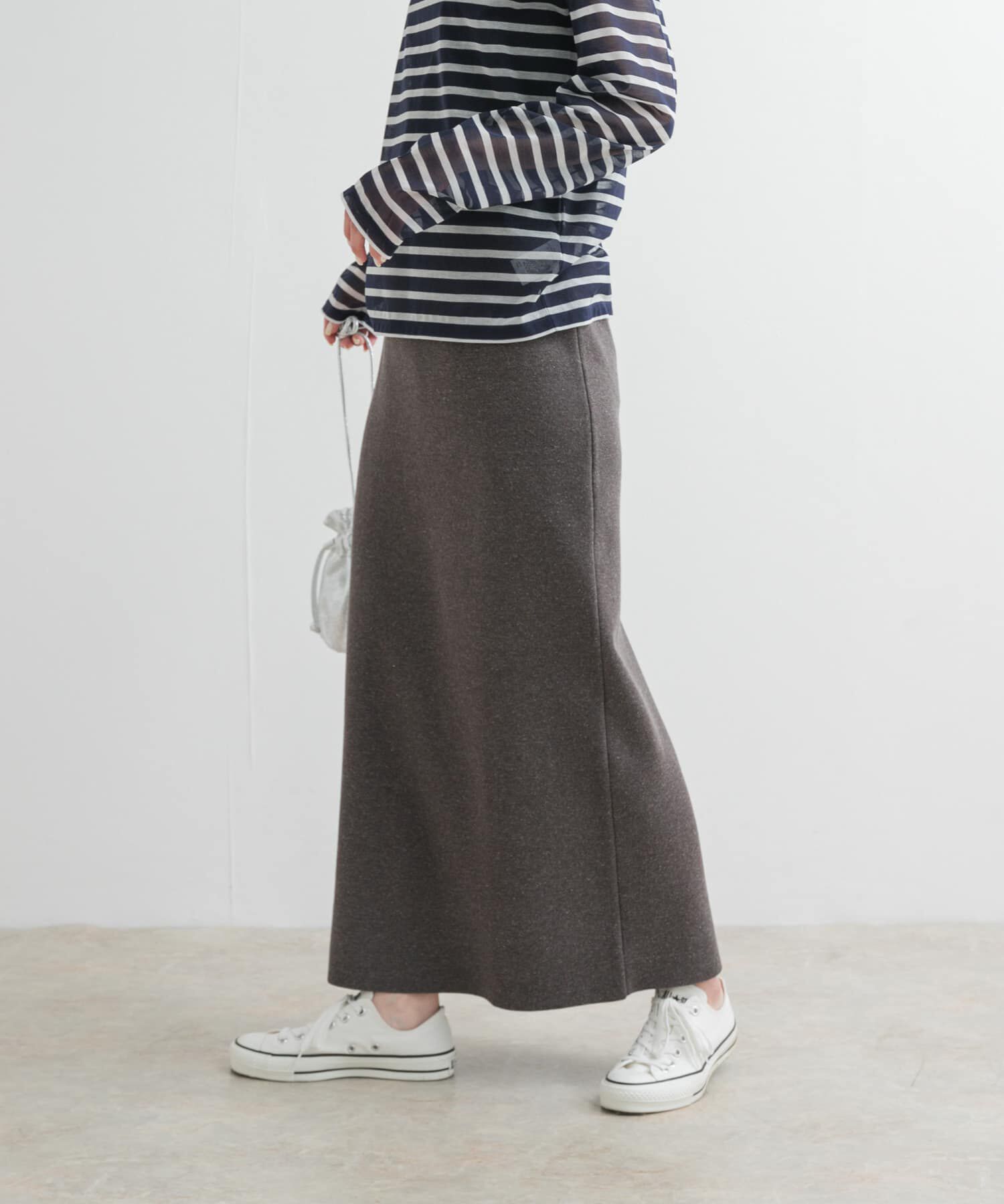 URBAN RESEARCH DOORS「リネン混ニットストレートスカート」|スカート|