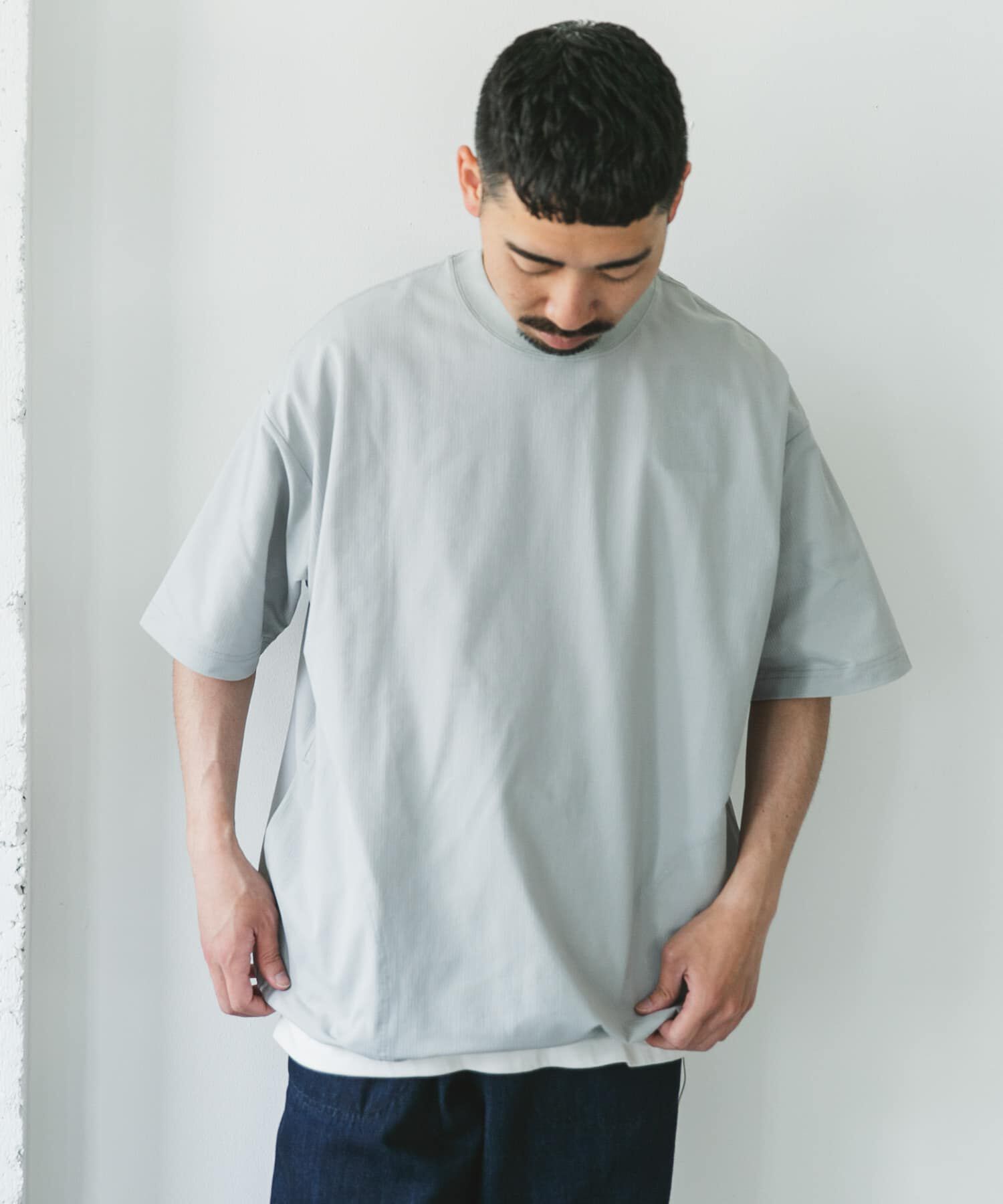 URBAN RESEARCH DOORS「『XLｻｲｽﾞ/WEB限定』『吸水速乾/接触冷感/ｲｰｼﾞｰｹｱ』ｸｲｯｸﾄ  」|Tシャツ・カットソー|