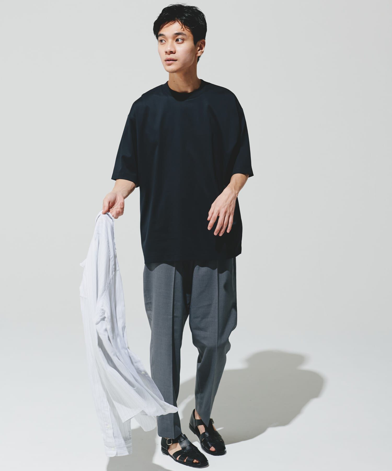 URBAN RESEARCH DOORS「『UR TECH』サマシェア クルーネックTシャツ」|Tシャツ・カットソー|