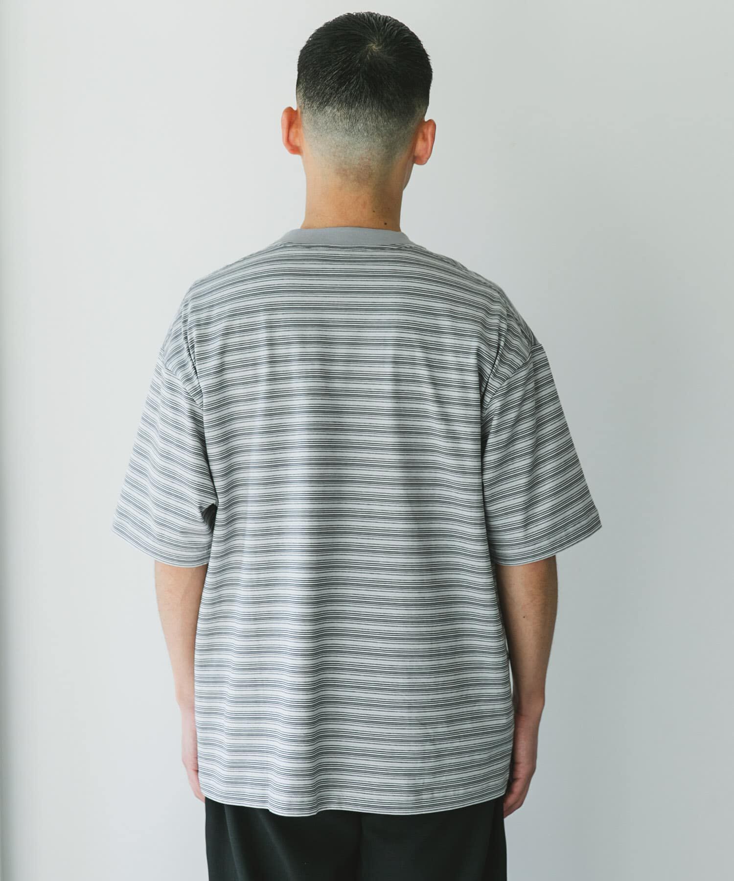 URBAN RESEARCH DOORS「メランジボーダー ショートスリーブ Tシャツ」|Tシャツ・カットソー|