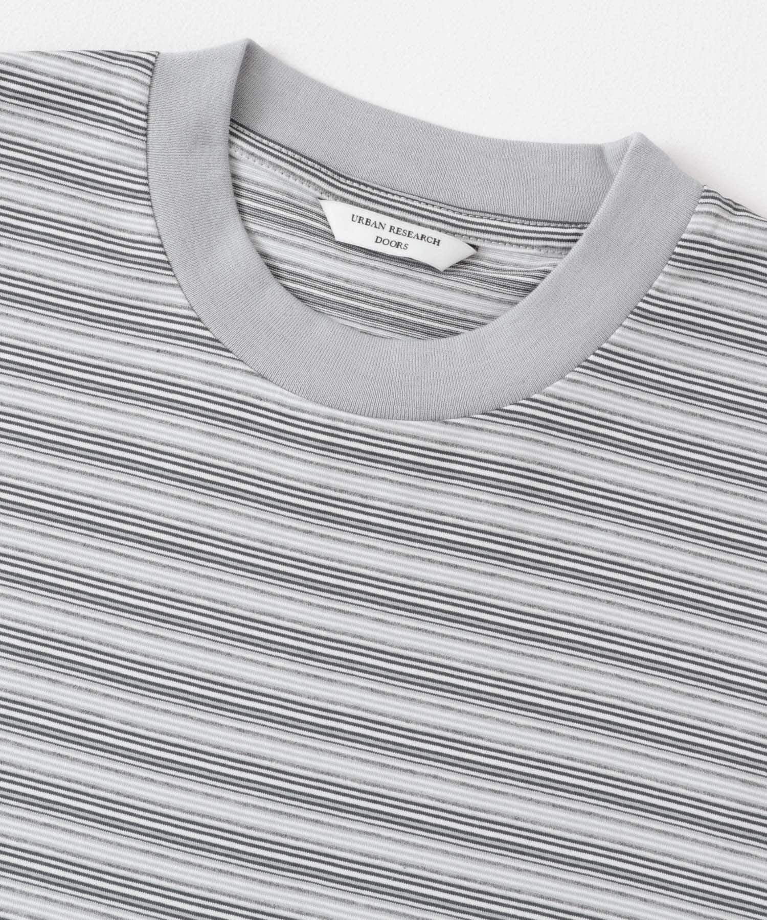 URBAN RESEARCH DOORS「メランジボーダー ショートスリーブ Tシャツ」|Tシャツ・カットソー|